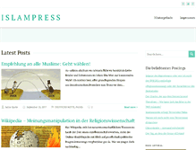 Tablet Screenshot of islampress.de